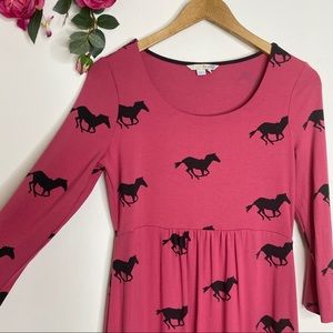 Boden Horse Print Tunic Dress 8L